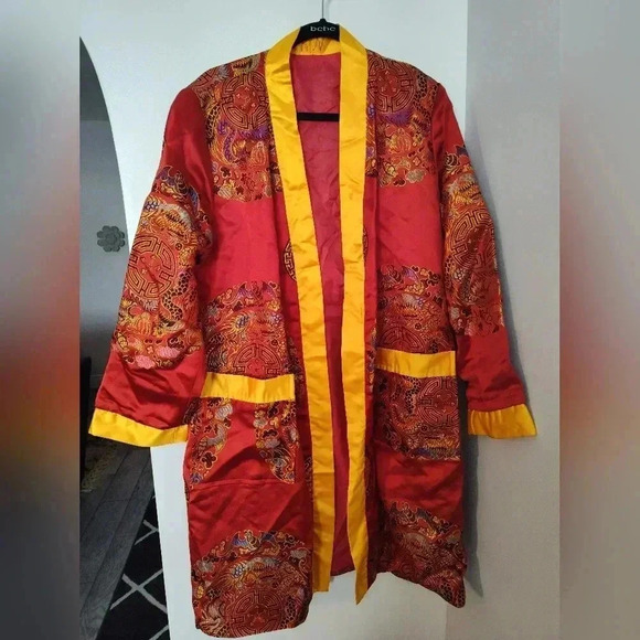 Vintage embroidered house kimono size Large - Picture 1 of 4